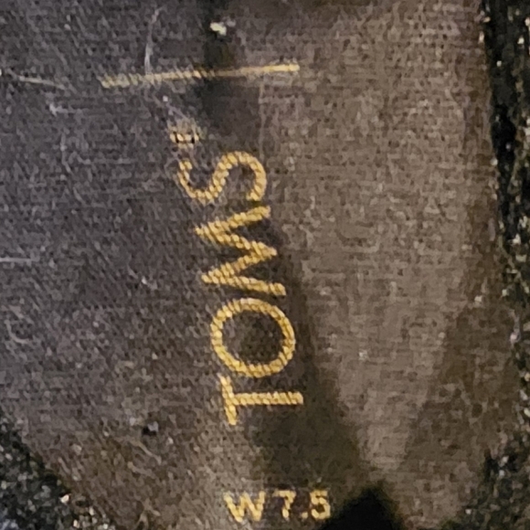 Toms Alpargata Faux Fur Lined Natural Glitter Cheetah Print Shoes Size 7.5 - Picture 4 of 11